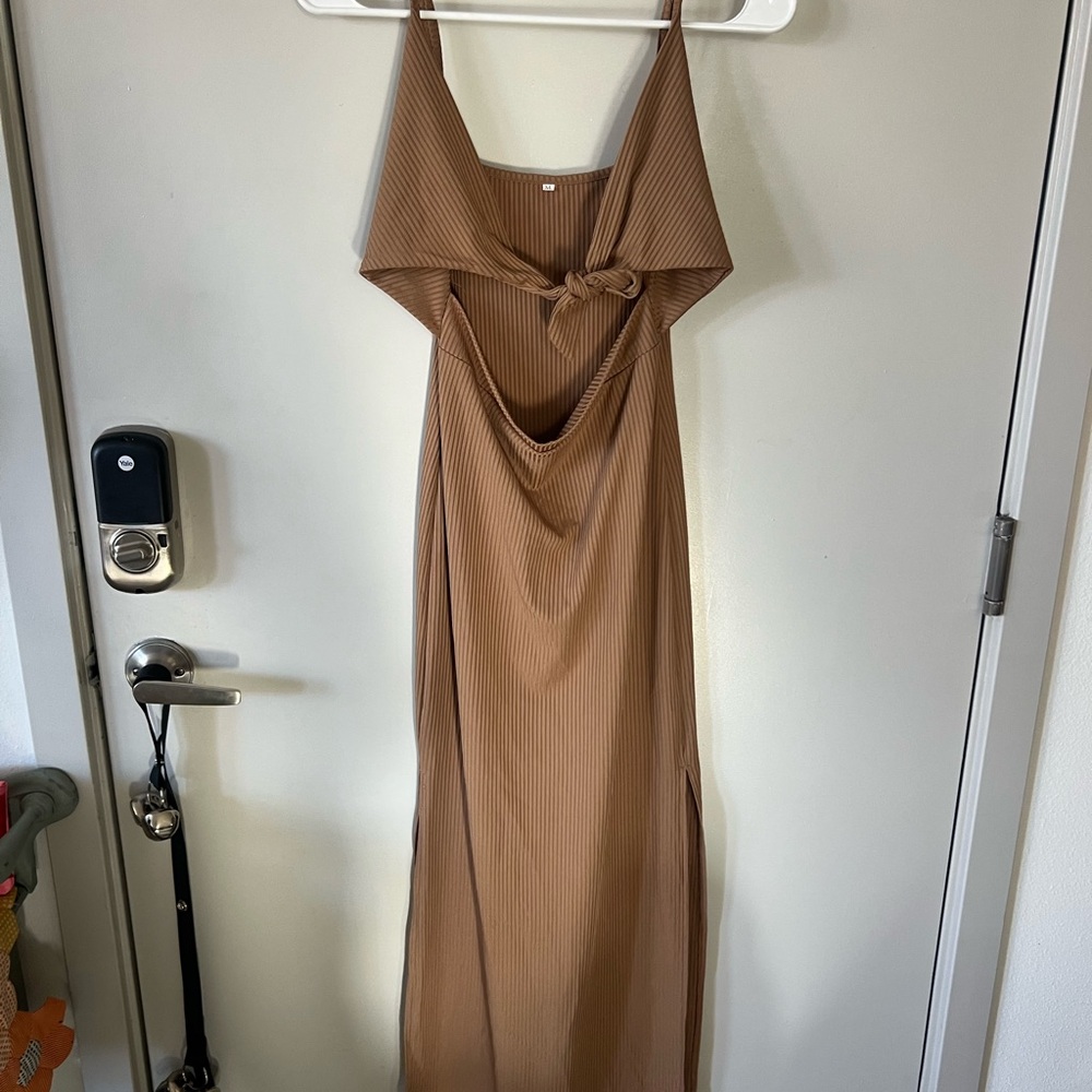 Tan Maxi Dress